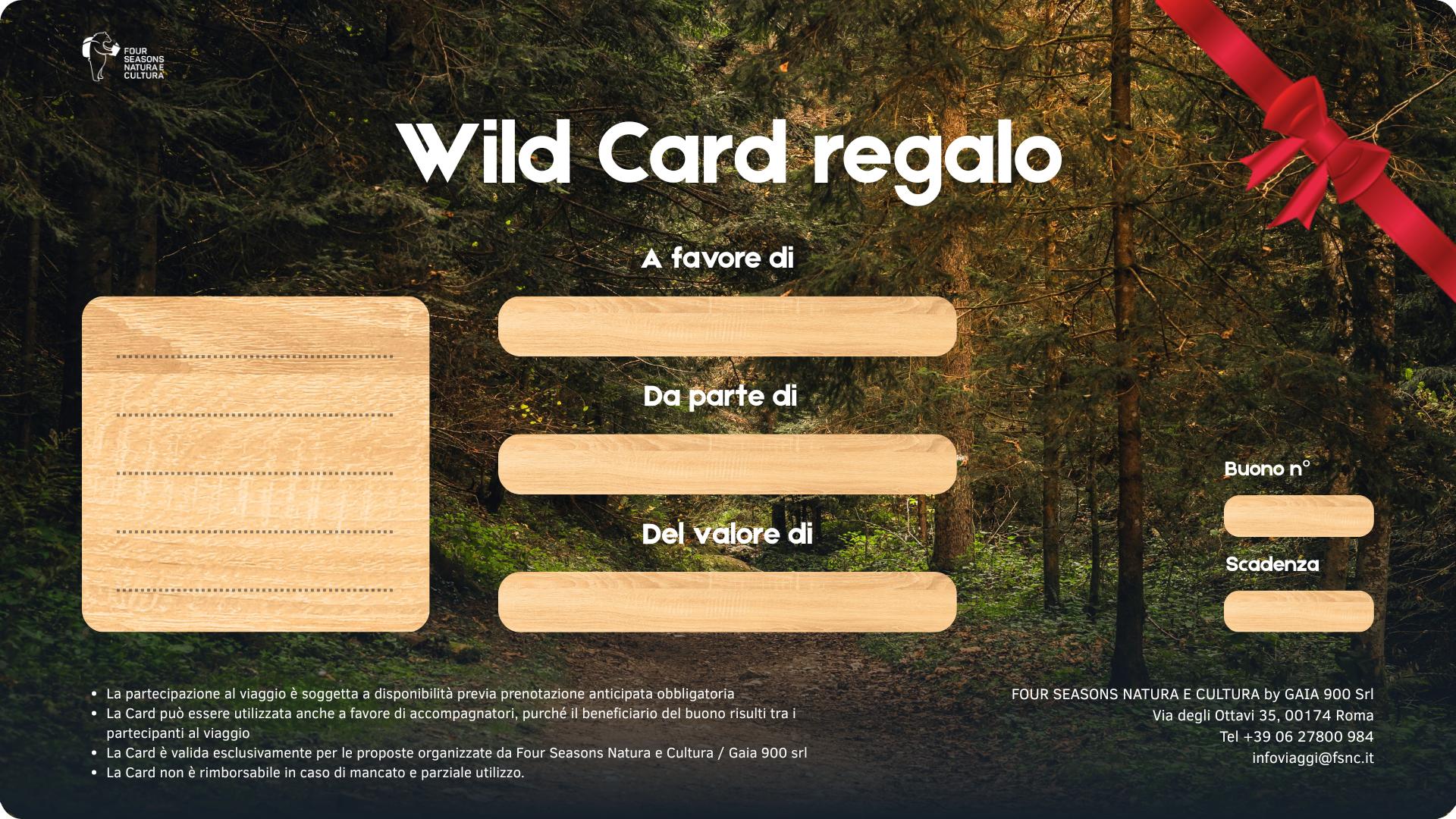 Questo Natale, regala la Natura con le nostre Gift card